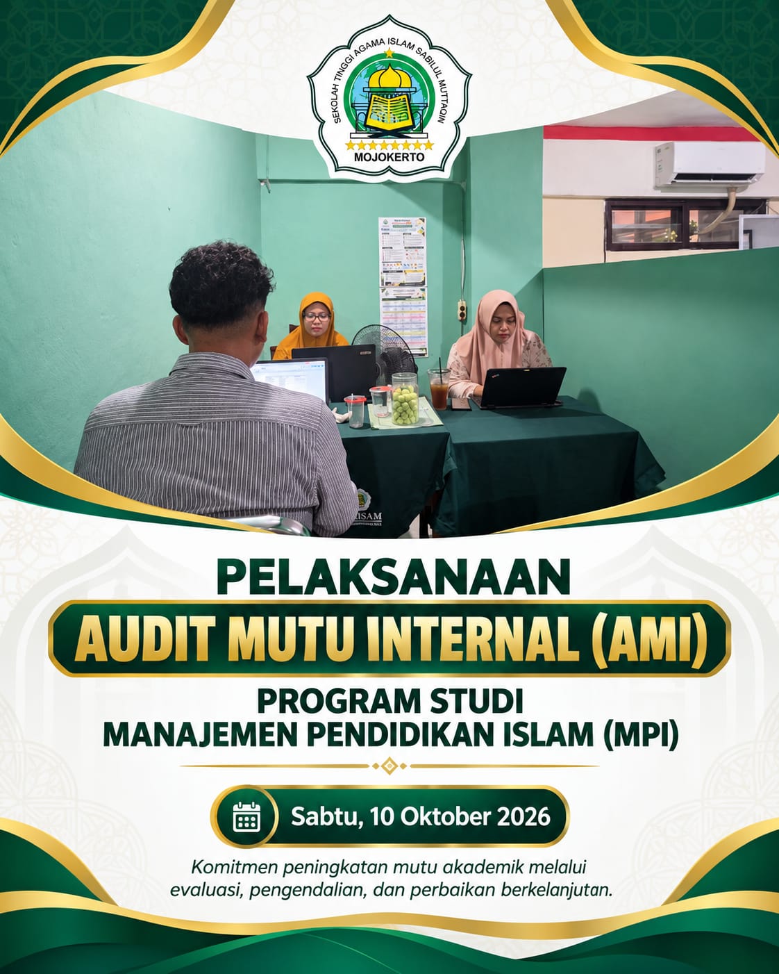 STAISAM Mojokerto Laksanakan Audit Mutu Internal (AMI) Program Studi Manajemen Pendidikan Islam Tahun Akademik 2025/2026